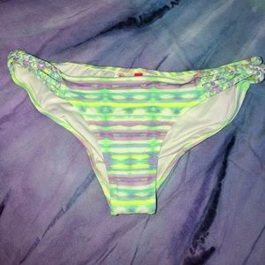 VS Green, teal, and blue bikini bottoms